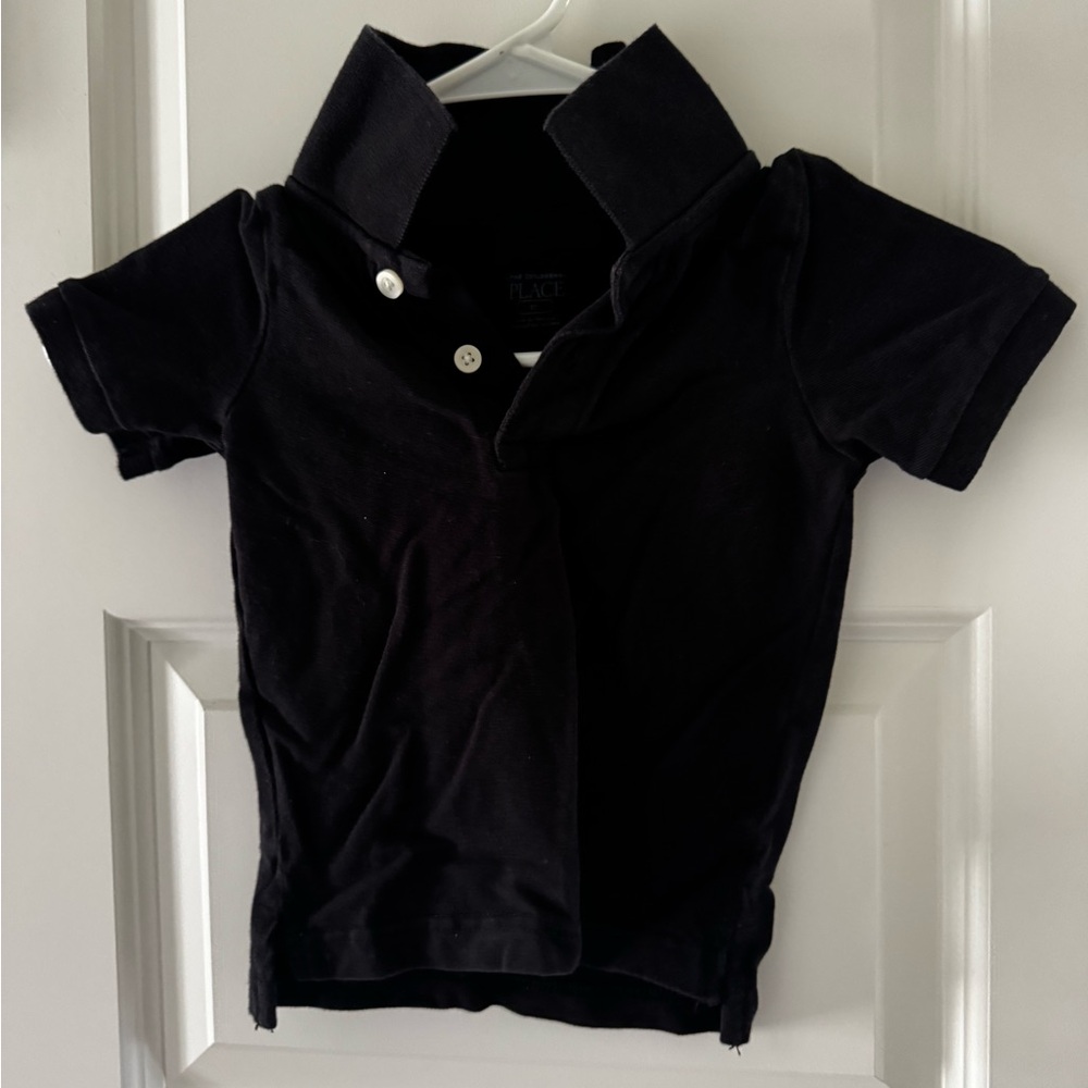 Black Kids Polo Shirt